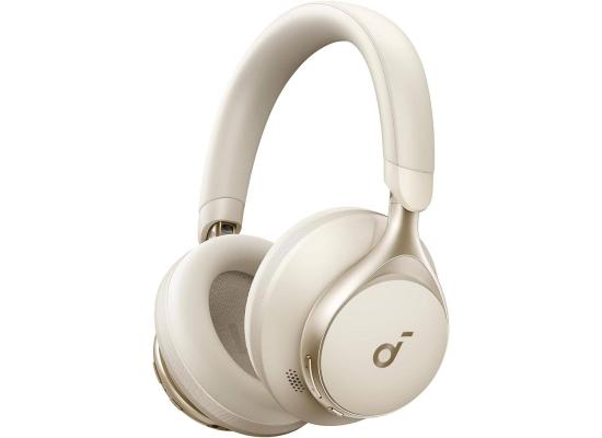 Anker Soundcore Space One, Active Noise Cancelling Headphones, 2X Stronger Voice Reduction, 40H ANC Playtime, App Control, LDAC Hi-Res Wireless Audio, Comfortable Fit, Clear Calls, Bluetooth 5.3 -White